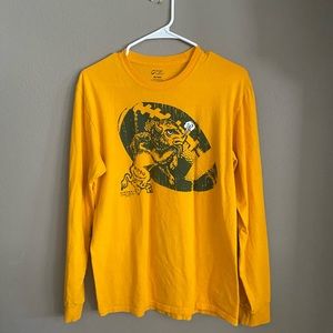 Long sleeve NDSU you bison yellow shirt